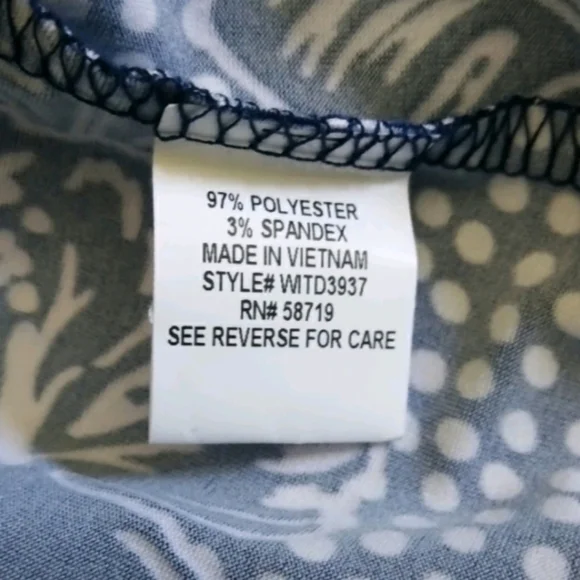 B31 NWT Ny Collection Tie Sleeve Floral Print Dress - Picture 4 of 5